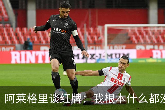 阿莱格里谈红牌：我根本什么都没做，下次我会待在教练席一动不动